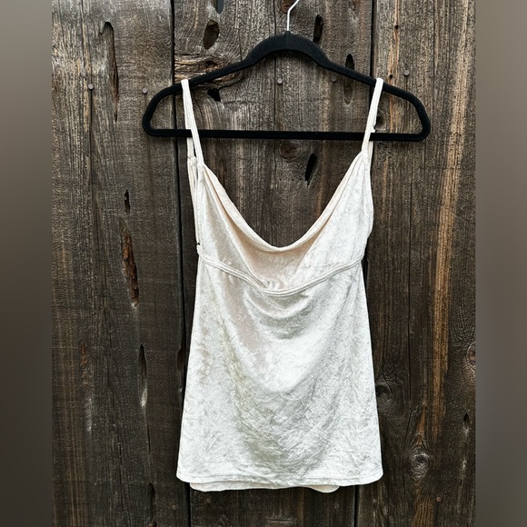 NWOT Intimately Free People All Night Velvet Tunic Tank Top Camisole Champagne - Picture 5 of 11